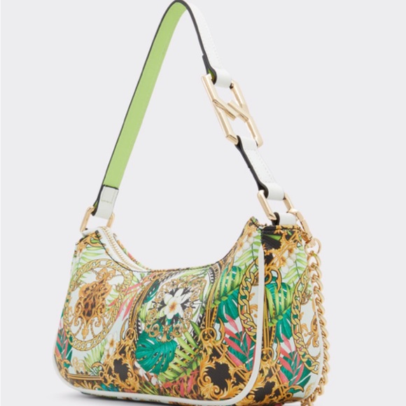 NWT ALDO Catenax multi color gold chain link convertible bag. More pics soon - Picture 2 of 4